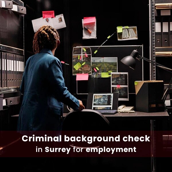 Criminal background check in Surrey for employment